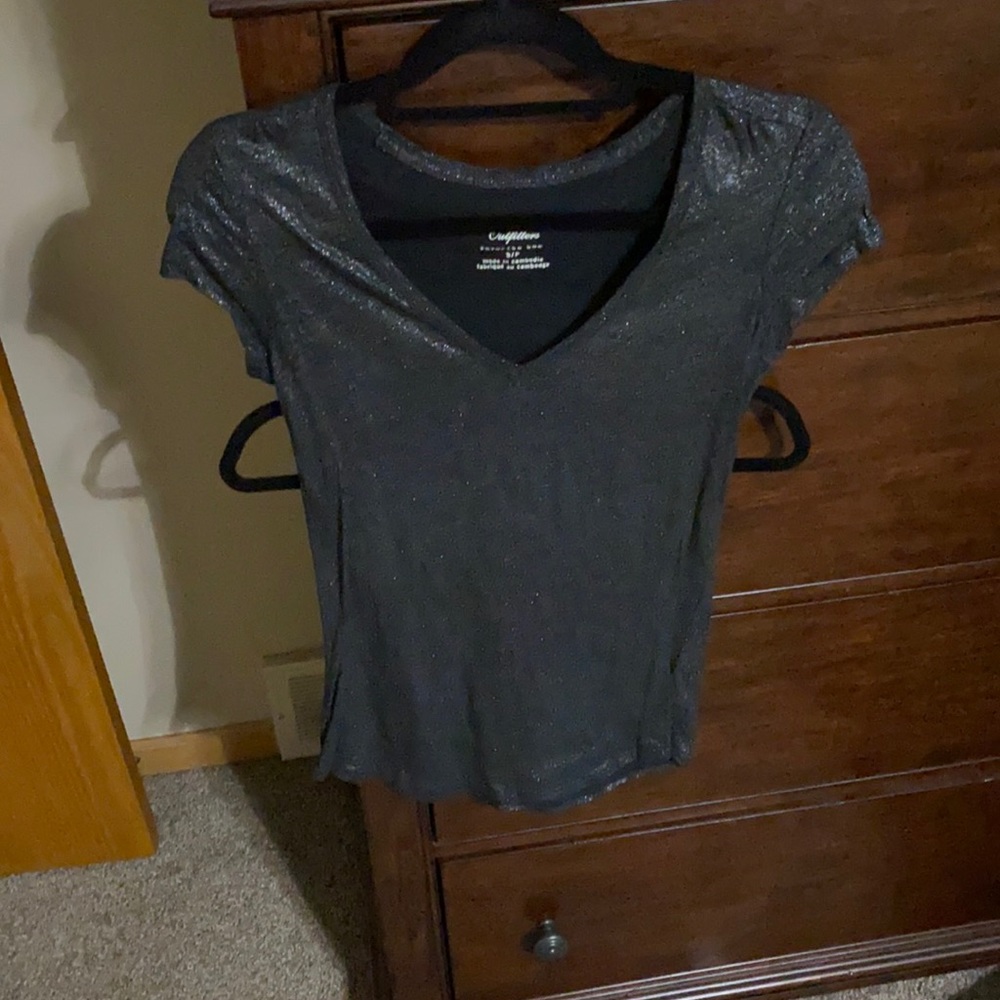 Sparkly AE v neck